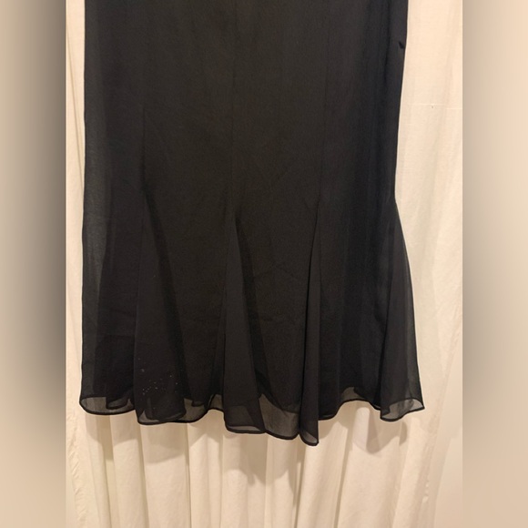 Black crepe lightweight flared skirt new - Picture 4 of 4